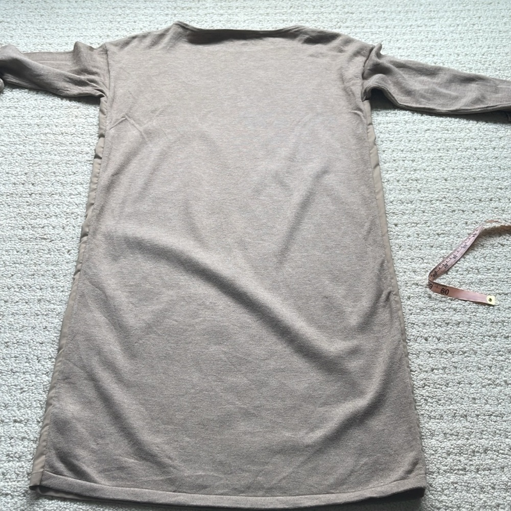 Ralph Lauren LRL Farheen Twill Front Sweater Dress in Hayfield Size Small - Picture 6 of 13